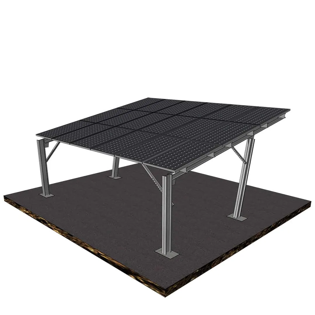 Solarcarport 3P-6 Einzelreihe (3) Solarcarport 3P-6 Einzelreihe