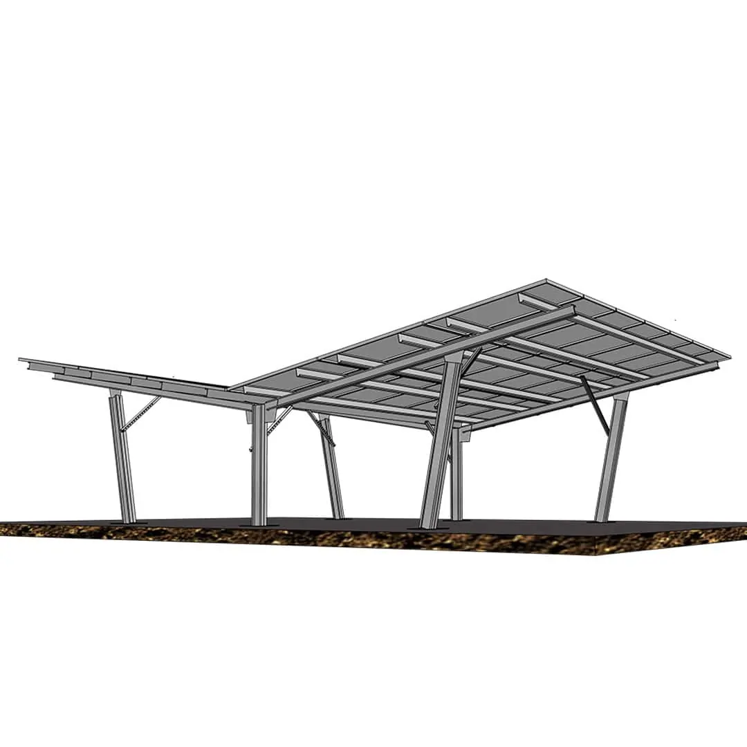 Solarcarport 3P-7 Doppelreihe (6) Solarcarport 3P-7 Doppelreihe