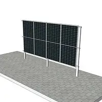 Solarzaun 1P-4 (3) Solarzaun 1P-4