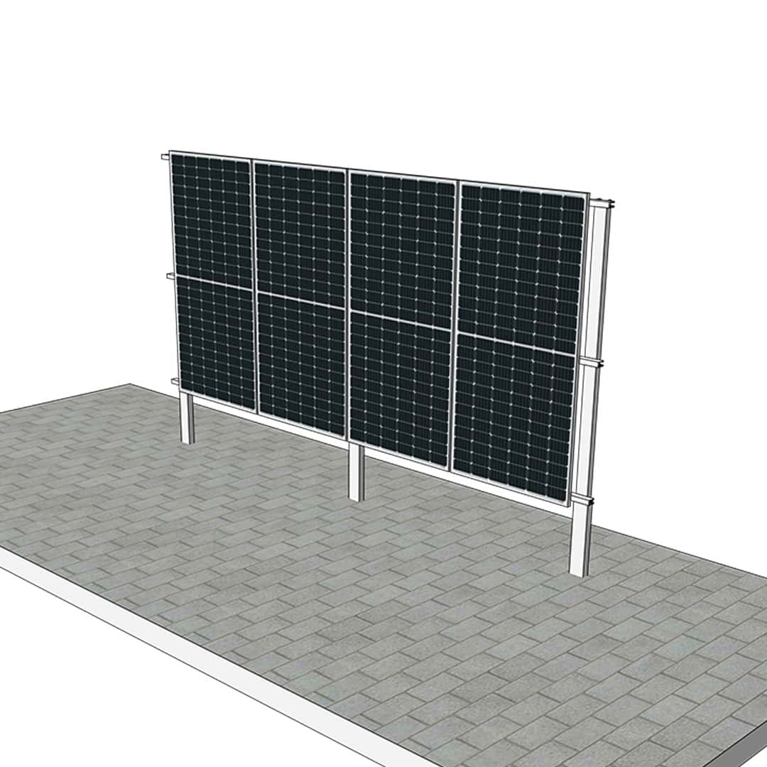 Solarzaun 1P-4